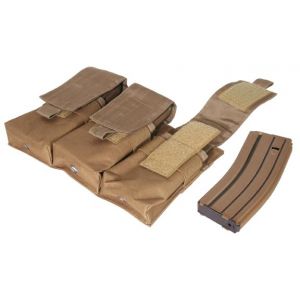 Outdoor Connection Coyote Brown MOLLE Triple AR Mag Pouch